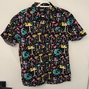 Super massive brand medium button down drum shirt